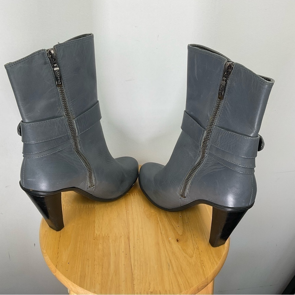 DKNYC Ankle Boots Heeled Booties Ardis Heather Grey Rounded Toe Women’s Size 6 - Picture 5 of 12